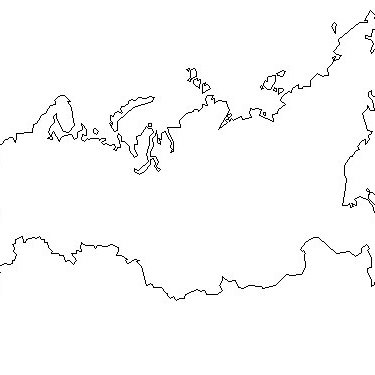Очертания России на карте рисунок
