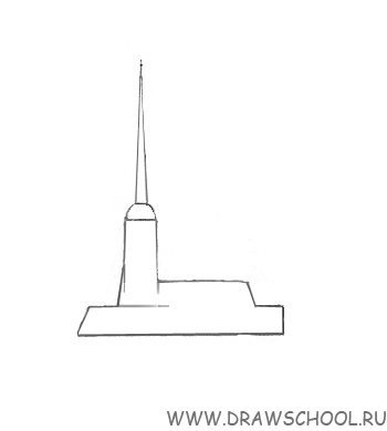 Петропавловский собор Санкт-Петербург зарисовка