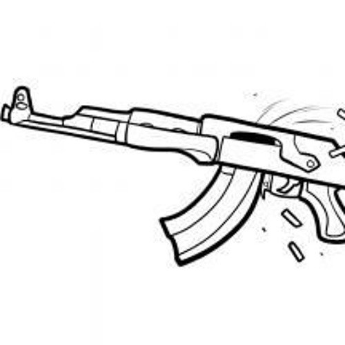 Автомат калашникова рисунок простой (47 фото)