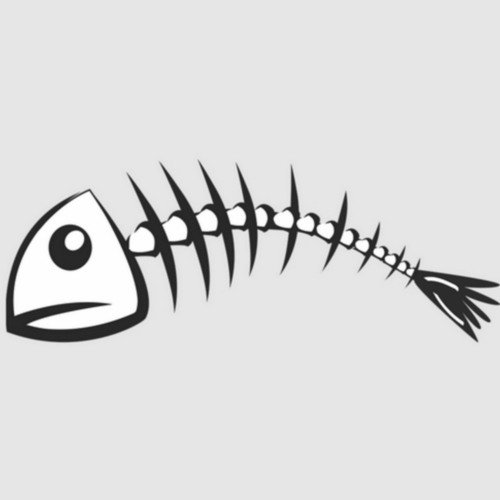 Скелет рыбы для детей