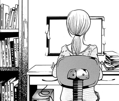 Аниме чб учеба