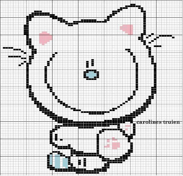 Вышивка зайца крестиком лёгкая