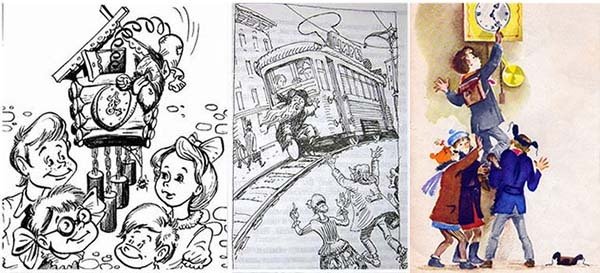 Иллюстрация к рассказу сказка о потерянном времени