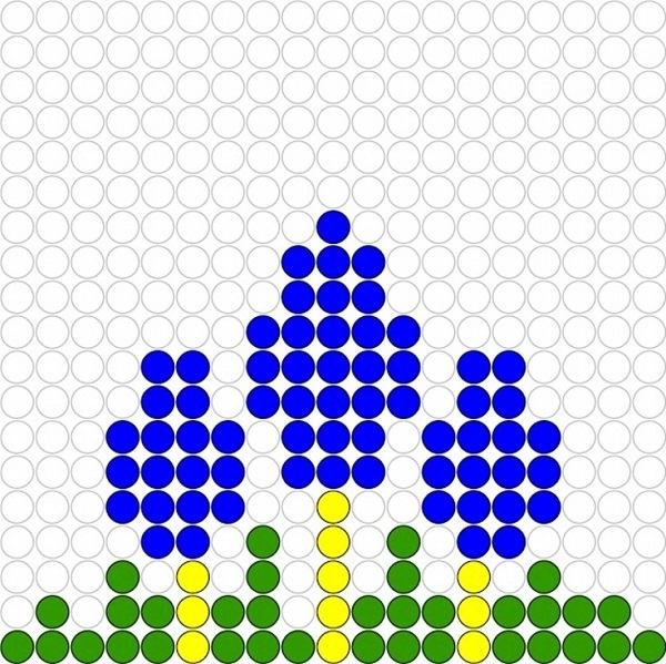 Схемы для мозаики цветы