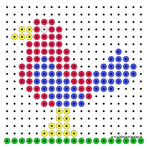 Схемы рисунков для детской мозаики