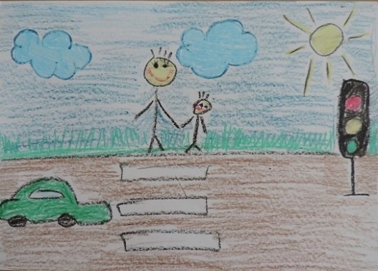 Безопасная дорога глазами детей простые рисунки (50 фото)