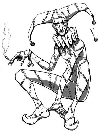 Арлекин карандашом