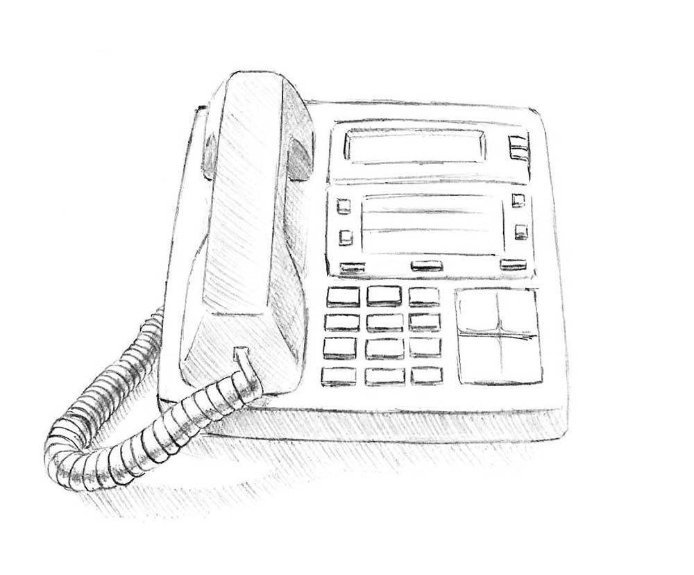 Рисунки старых телефонов