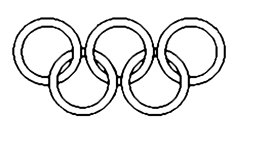 Смайлик флаг Олимпийских игр