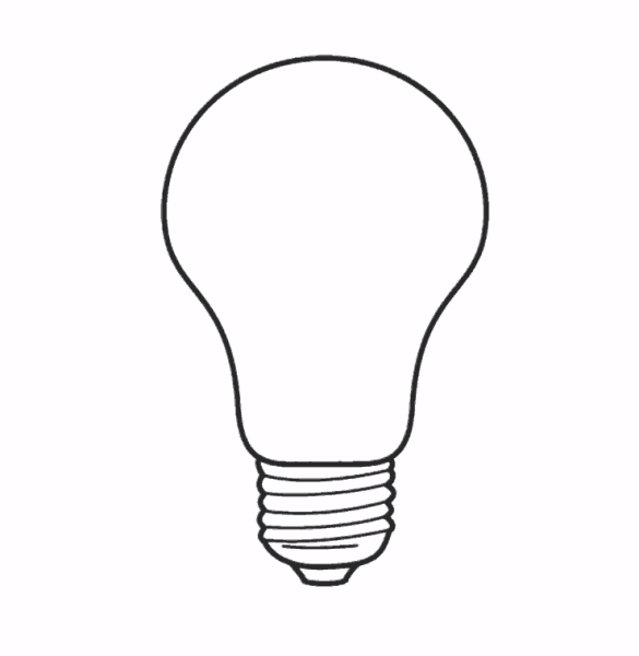 Рисование настольной лампы