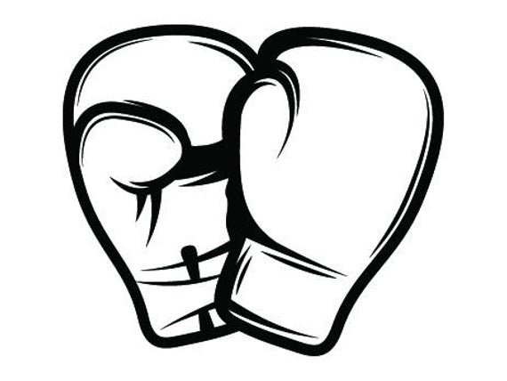 Силуэт боксерских перчаток