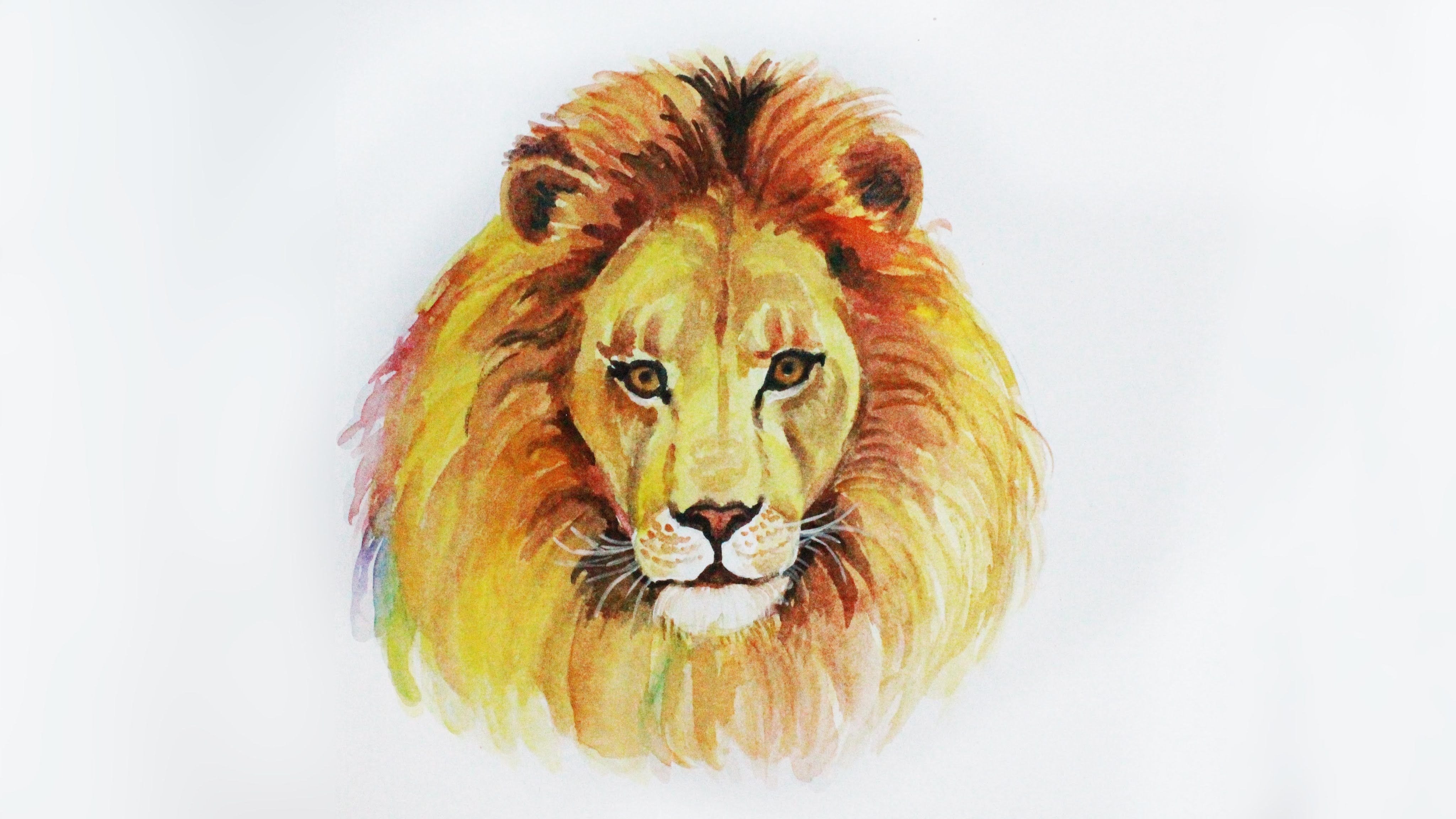 Морда Льва цветная