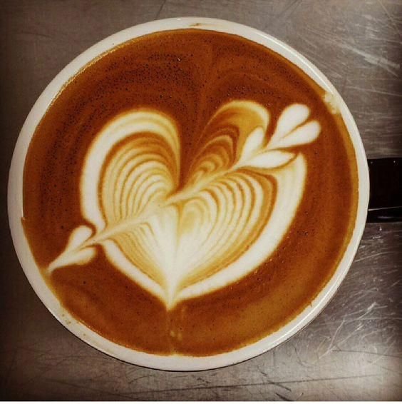 Латте арт сердце