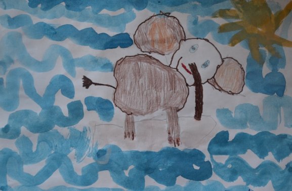 Рисование слона поэтапно