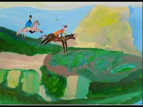 Нарисовать иллюстрацию ребенку к сказке Ашик Кериб