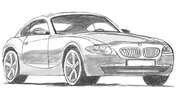 Бмв простой рисунок (49 фото)
