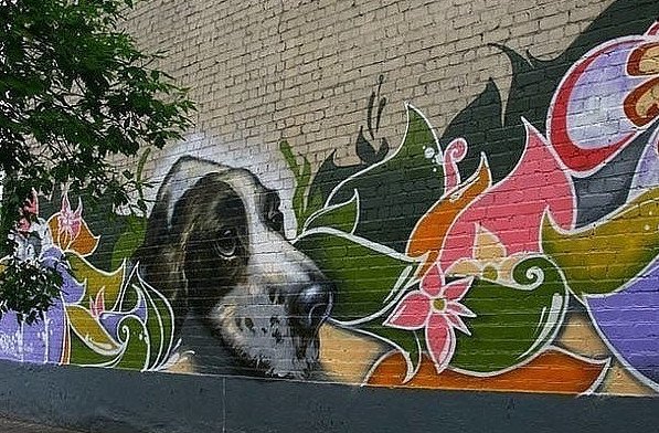 Роспись стен на улице