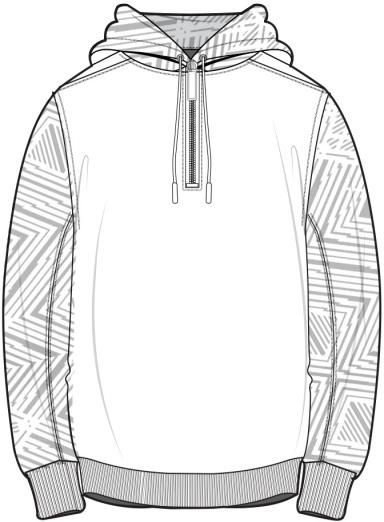 Худи для рисования скетч