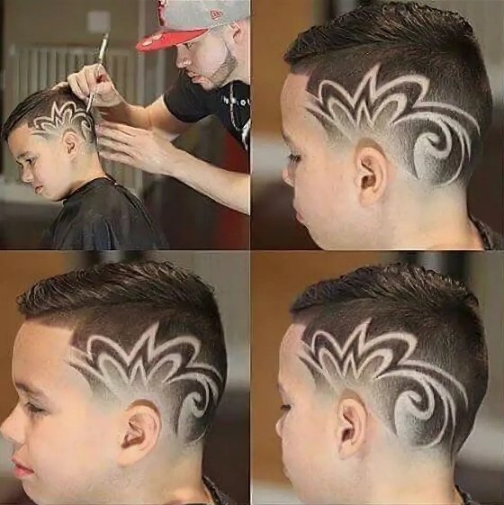 Стрижка с молнией для мальчика