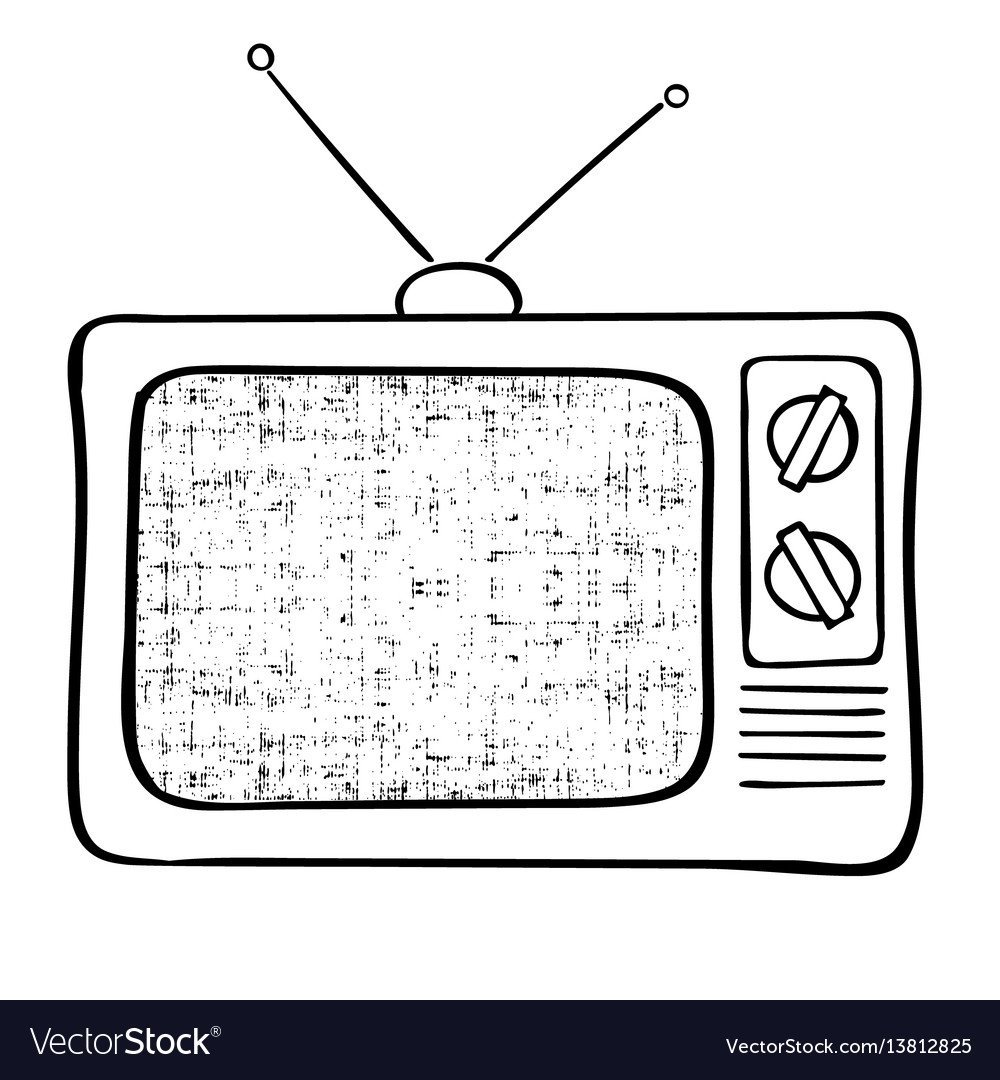 Телевизор схематичный рисунок