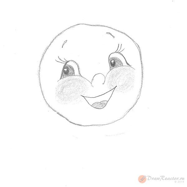 Колобок карандашом