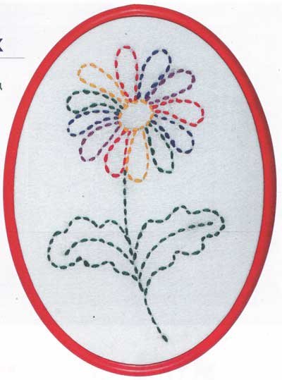 Цветок для вышивания для детей