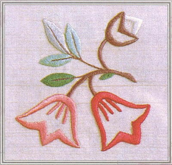 Вышивка гладью простейшие розовые очень очень простые