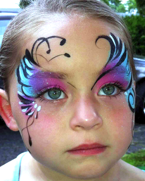 Детский грим для лица на дни рождения