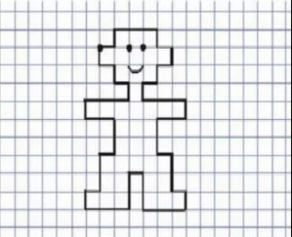 Рисование по клеточкам в тетради для детей