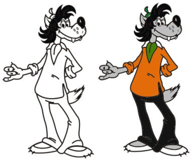 Нарисовать волка из ну погоди