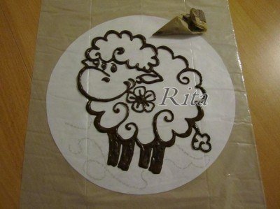 Трафареты шоколадных рисунков