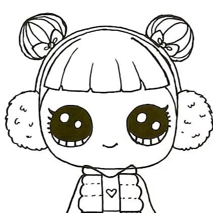 Раскраска кукла ЛОЛ