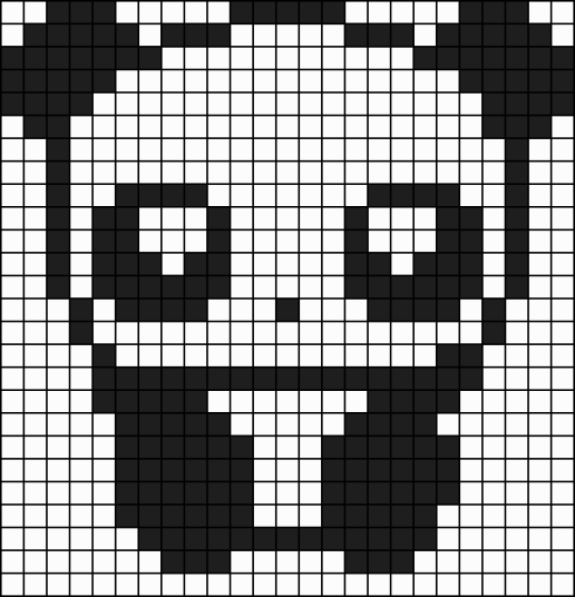 Рисунки в клетку черно белые