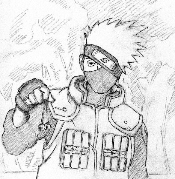 Раскраски Наруто Чидори