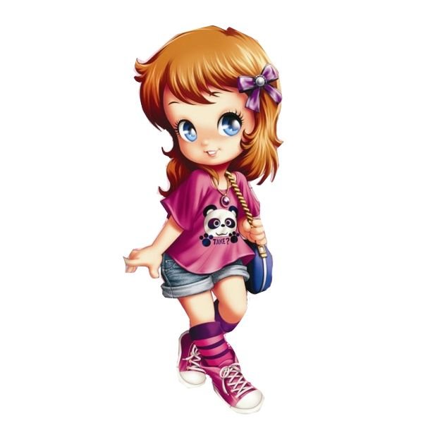 Картинки девочки мультяшные