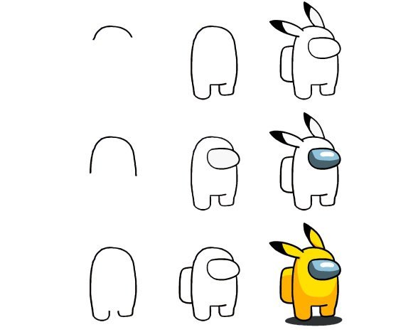 Рисунки для срисовки по частям лёгкие и красивые