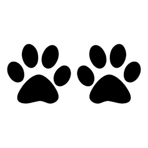 Кошачьи лапки трафарет
