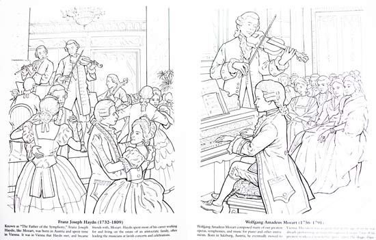 Рисунок к произведению Моцарта