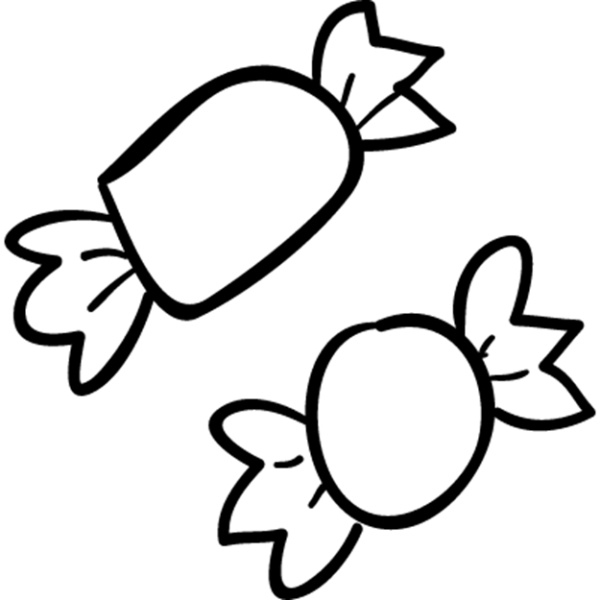 Конфета раскраска для детей