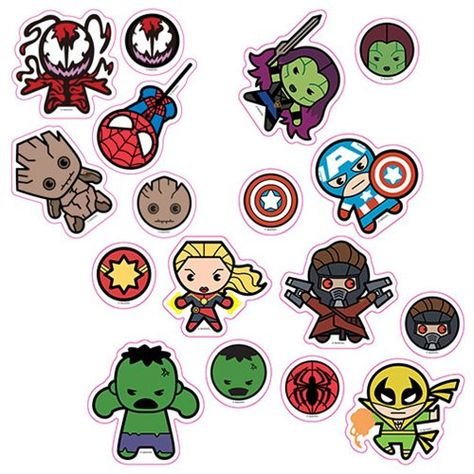 Чиби персонаж Марвел Капитан Америка