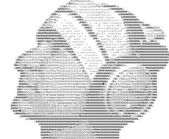 Рисунки символами