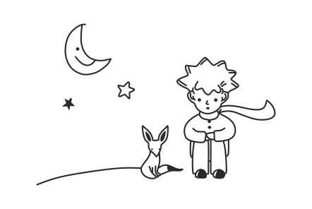 Иллюстрация к сказке маленький принц карандашом