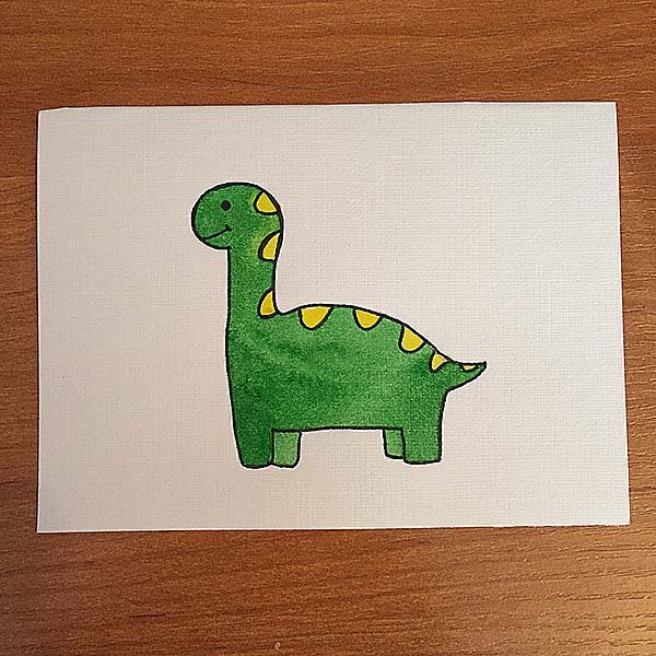 Рисование для малышей динозавры