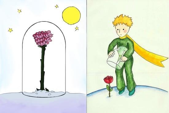 Маленький принц и роза