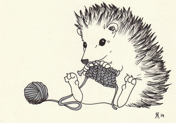 Рисунок Ёжика карандашом для срисовки