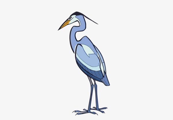 Цапля вектор
