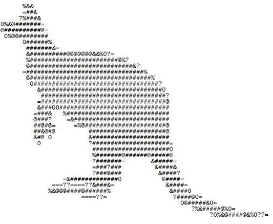 ASCII Art рисунки символами и знаками