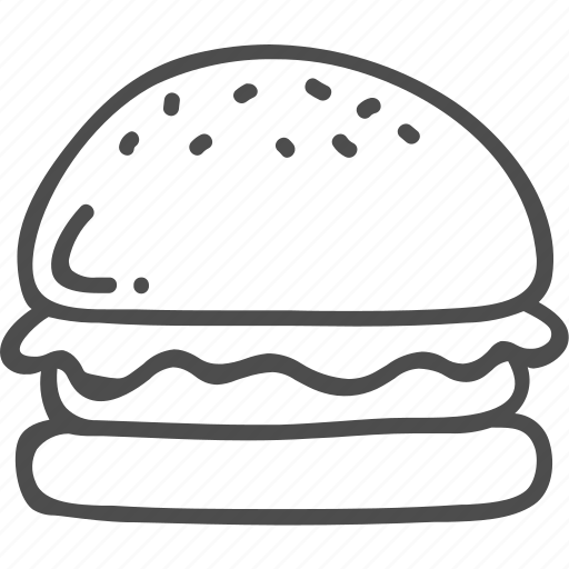 Бургер карандашом