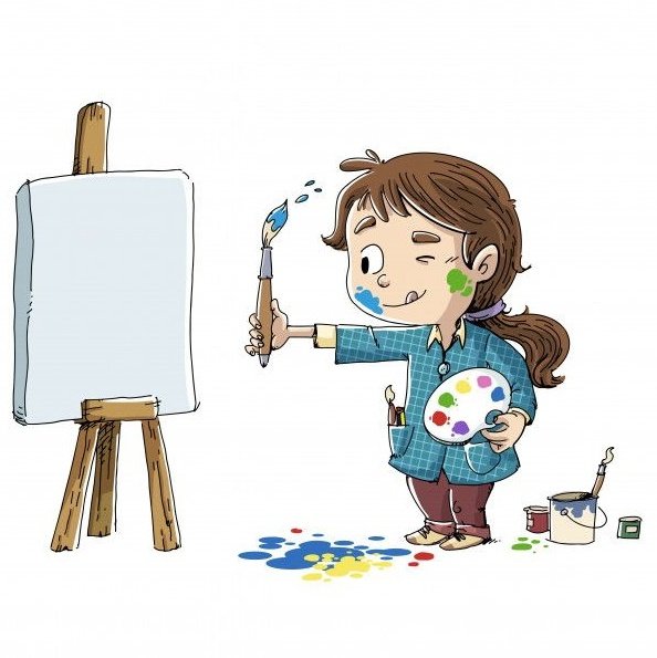 Девушка художник