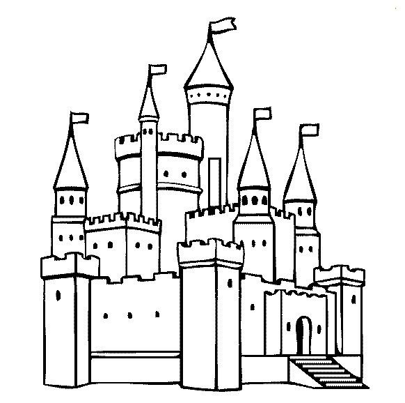 Замок картинка для рисования